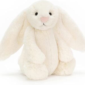 Jellycat Bashful Cream Bunny, Medium, 12 inches