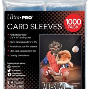 Ultra Pro Clear Card Sleeves for Standard Size Trading Cards - (1000 Count Retail Pack)