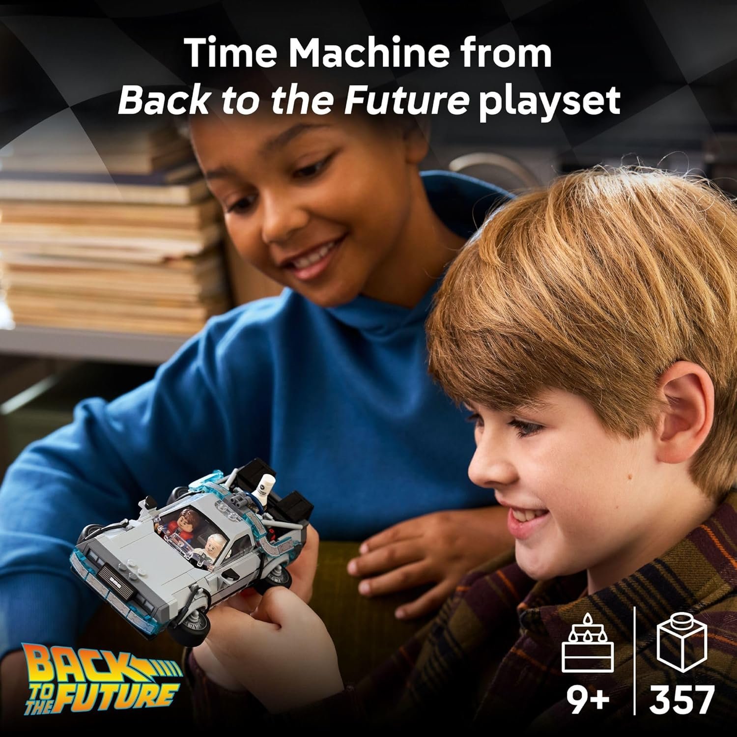 LEGO Speed Champions Time Machine from Back to The Future Building Toy for Kids - Pretend Play & Display Car Toy - Image 2