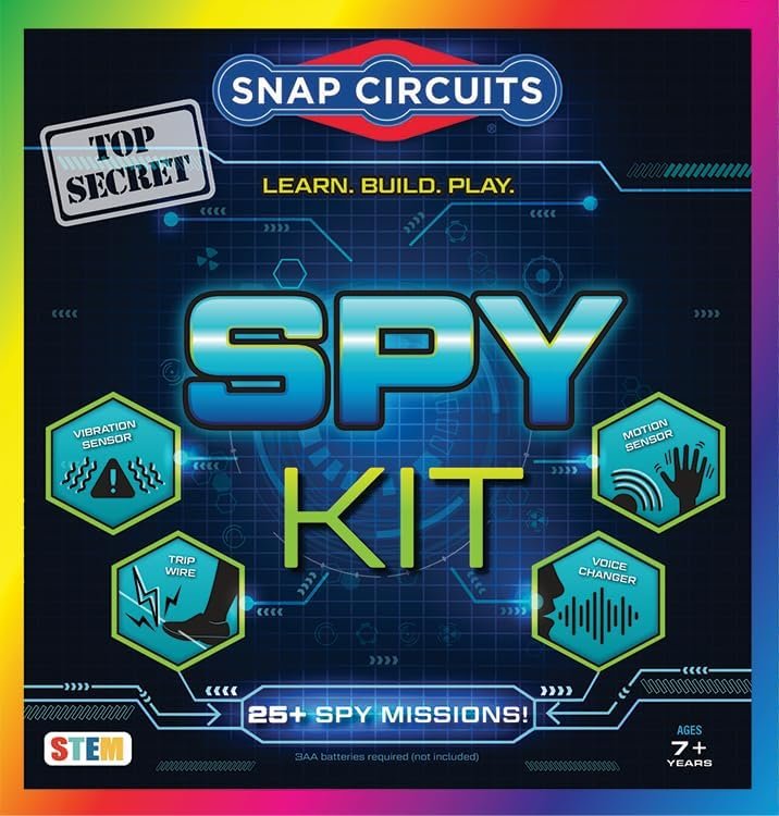 Snap Circuits Spy Kit | 25+ Activities | STEM Educational Toy for Kids 7 +